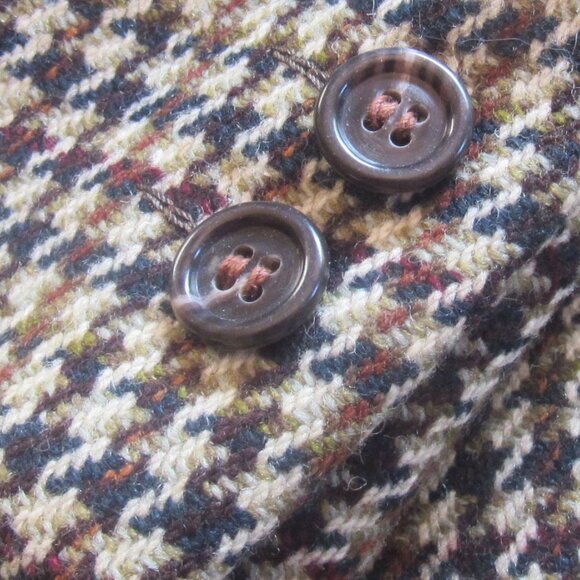 Vintage 70's Men's Houndstooth Jacket, 38 R, Tailored and Repaired C555-5 - Picture 3 of 9